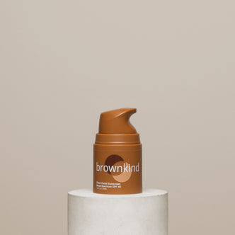 Bottle of Brownkind Sheer Facial Sunscreen SPF 40